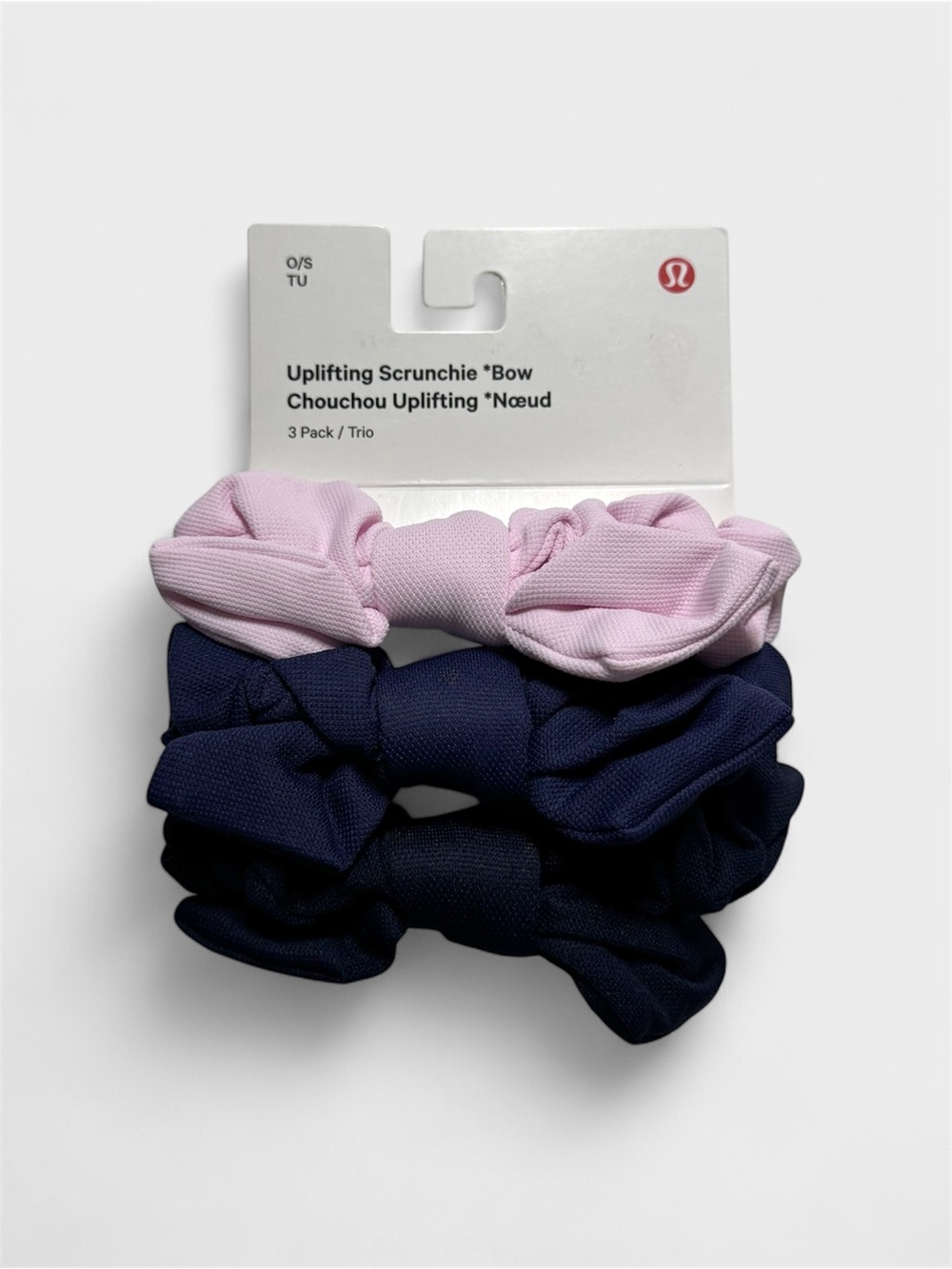 Lululemon Uplifting Scrunchies Bow 3 Pack NWT